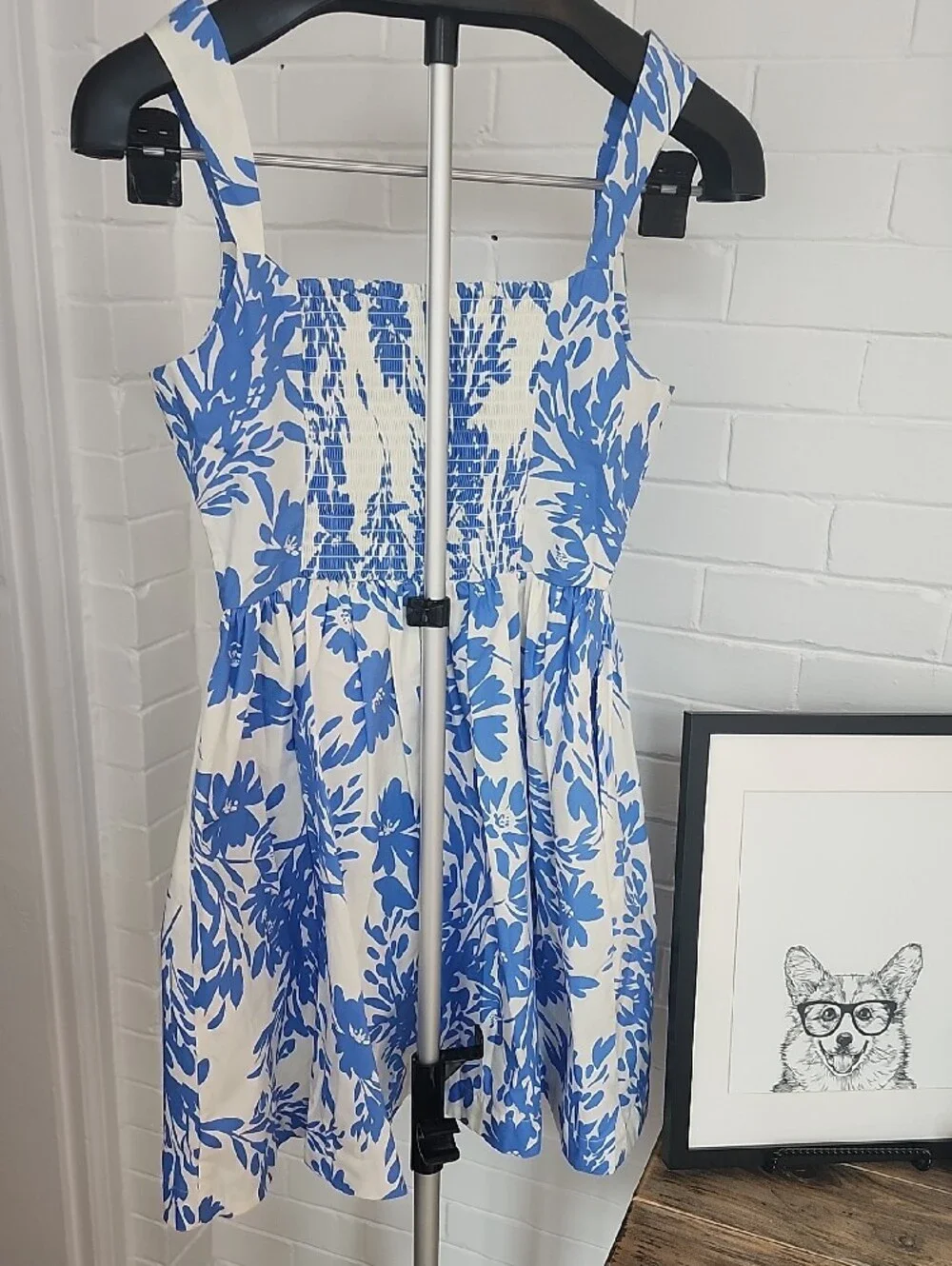 A New Day Blue Floral Sundress, Xs